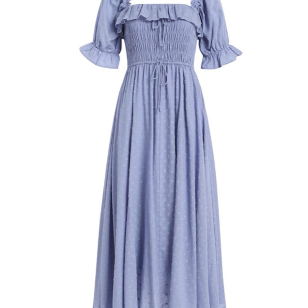 Square Neck Cottage Core Dress - Picture 5 of 5